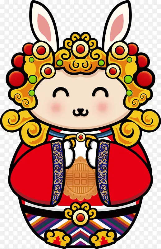 兔耳朵卡通形象素材