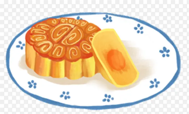 中秋节月饼图案装饰元素