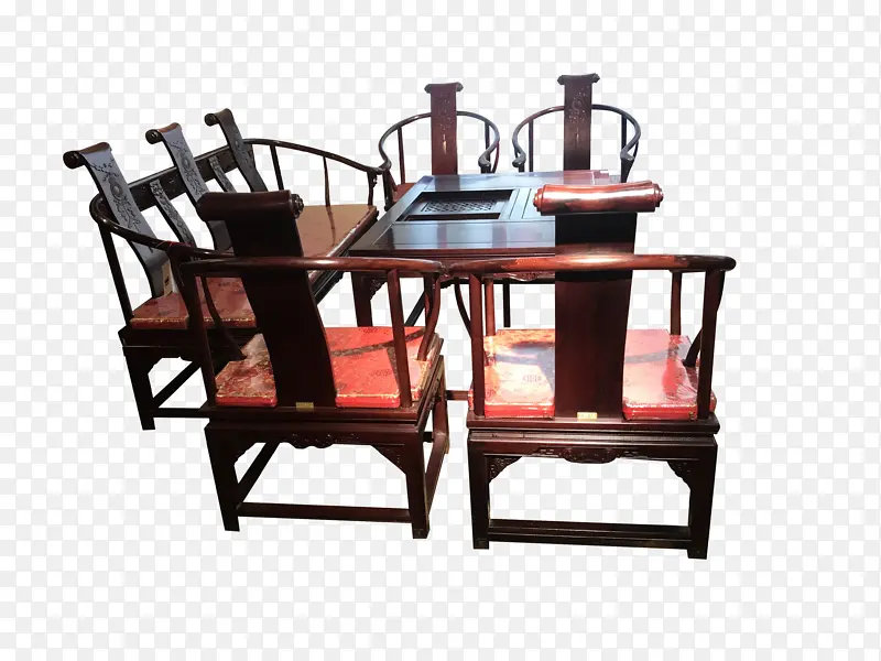 中式红木古典家具休闲茶台