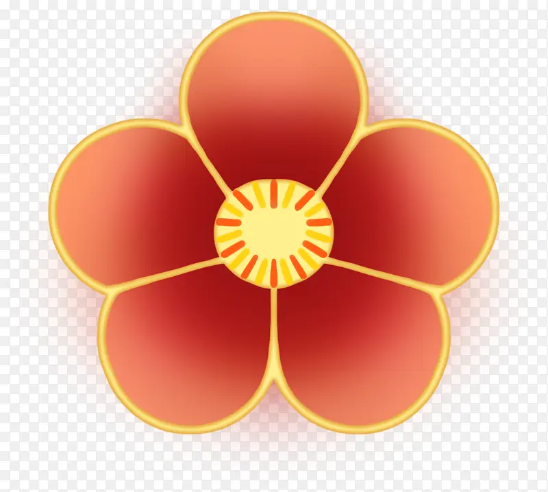 国潮古风手绘梅花