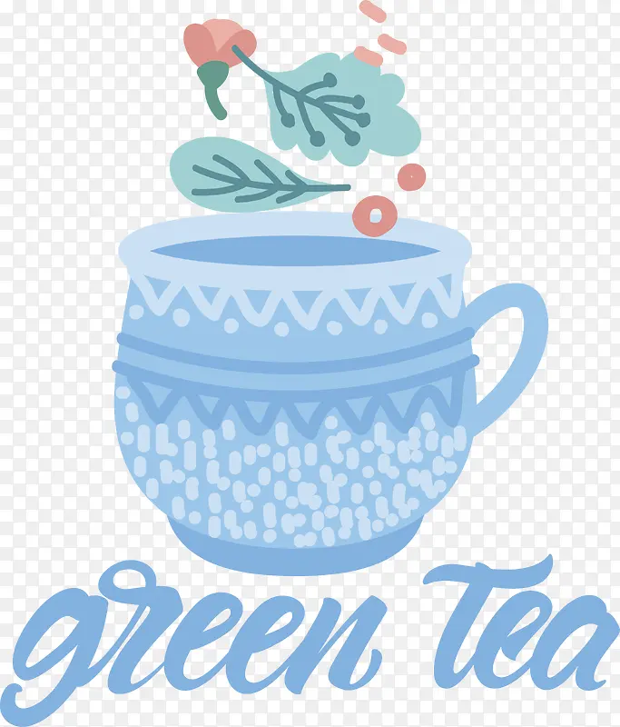 矢量-矢量茶茶杯绘图杯