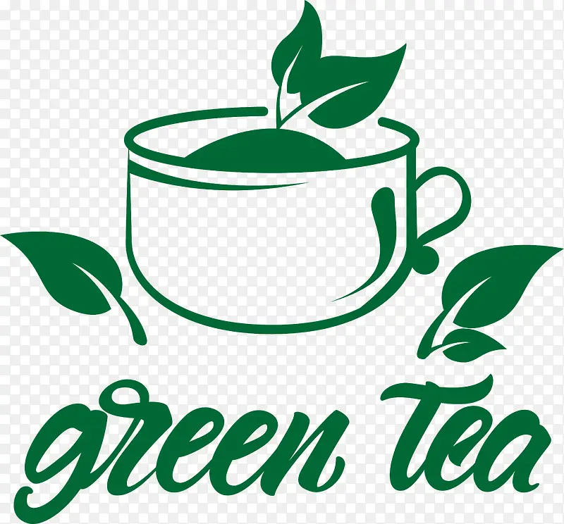 叶-叶线艺术植物茎标志树