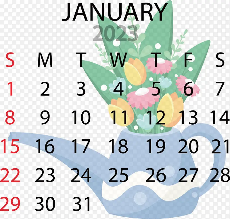 线-线文本幸福日历几何