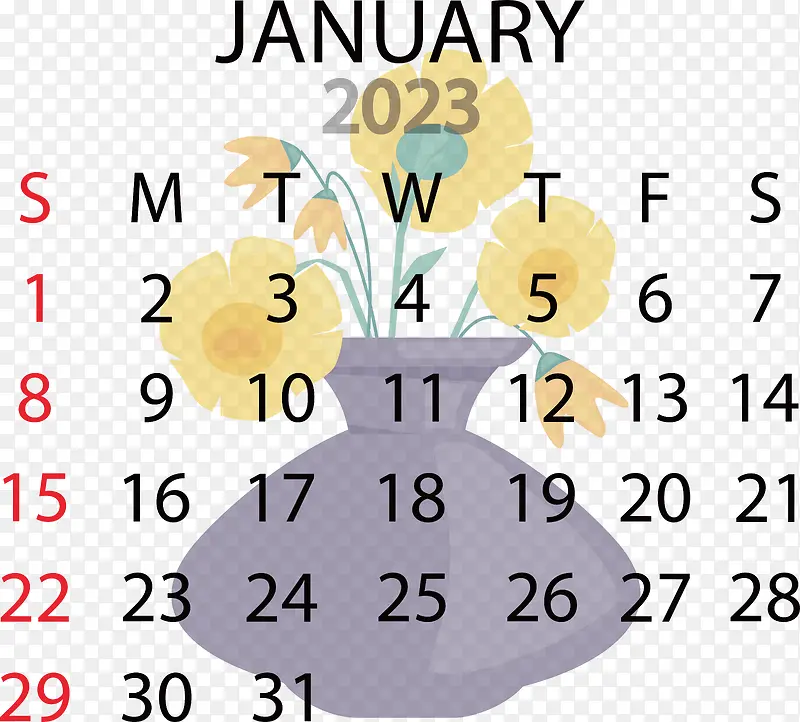 人类-2023年1月日历