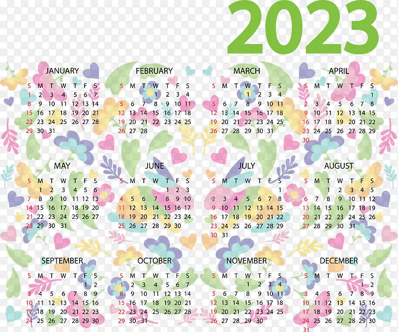 纺织-2023日历-2023年历
