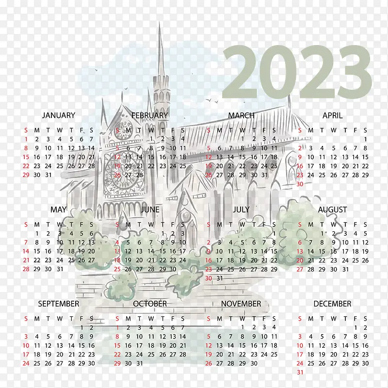 日历-2023日历-2023年历