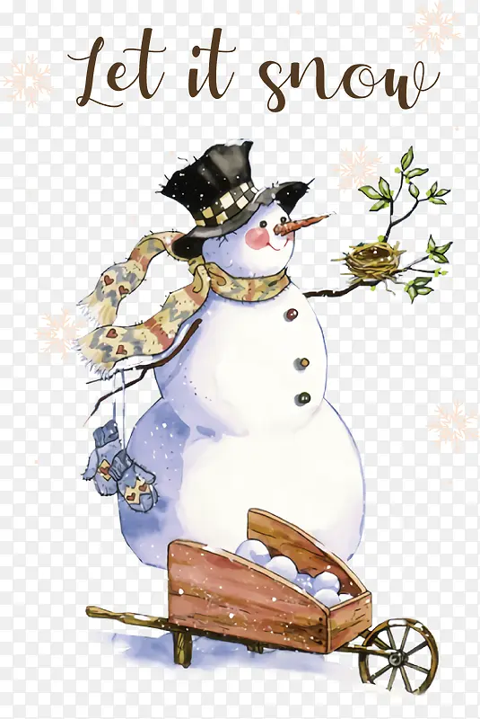 让它下雪——雪人