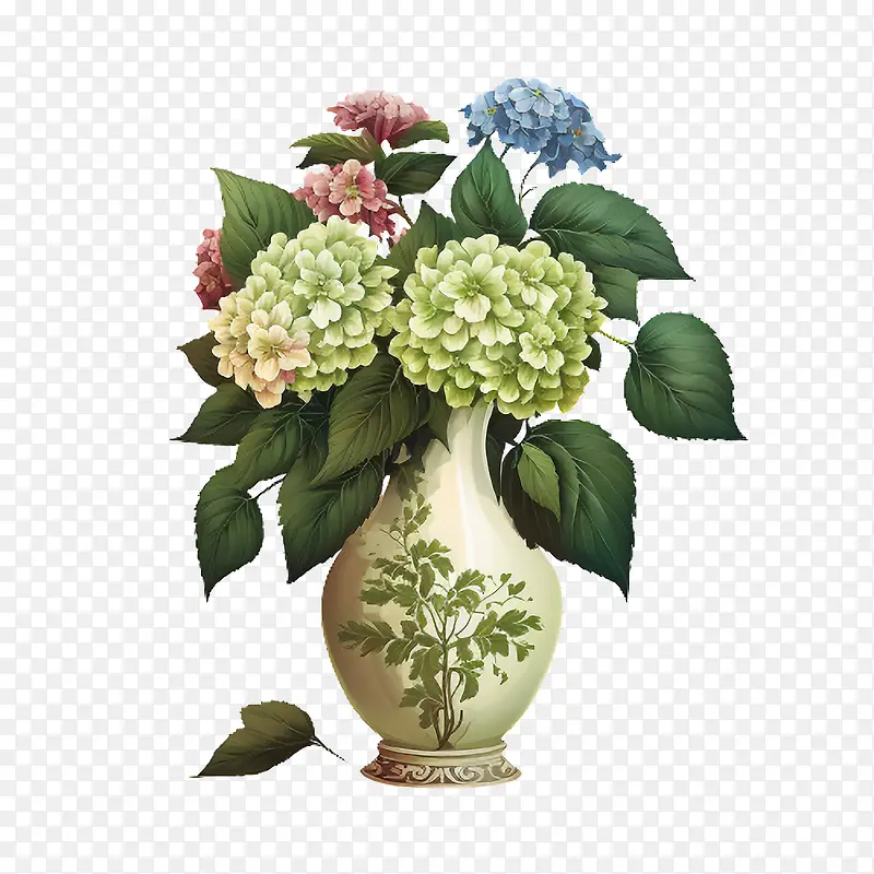 绣球花-绣球花瓶