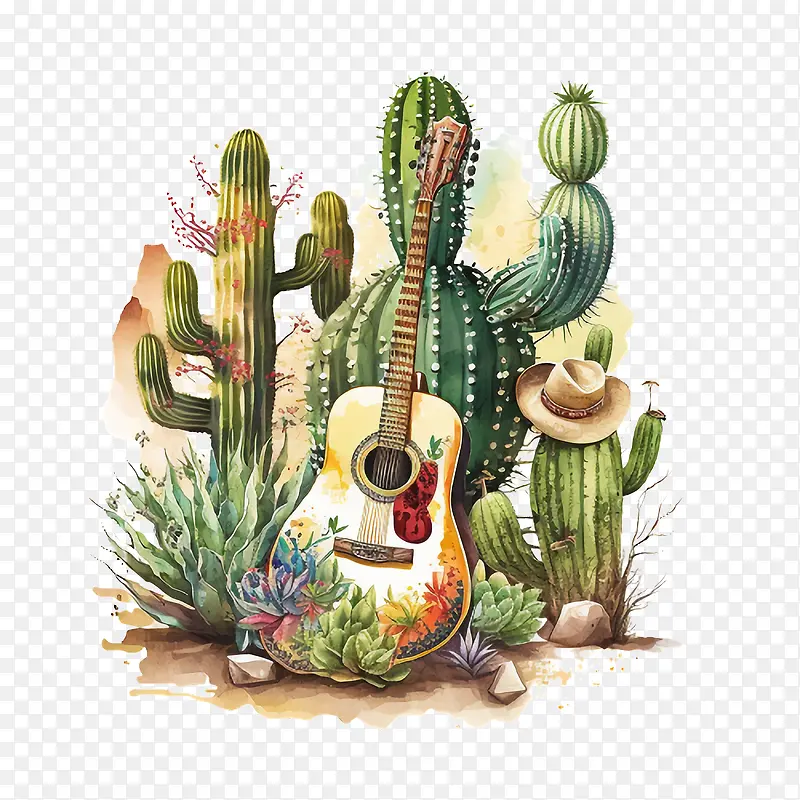 cincodeMayo-cincodeMayo仙人掌弹吉他