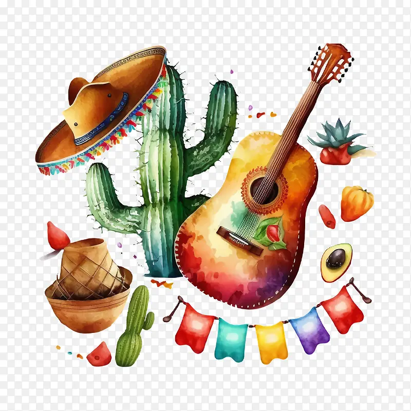 cincodeMayo-cincodeMayo仙人掌弹吉他