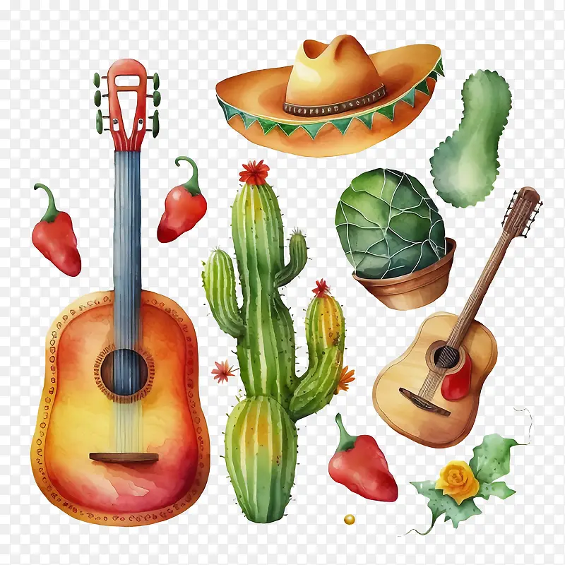 cincodeMayo-cincodeMayo仙人掌弹吉他