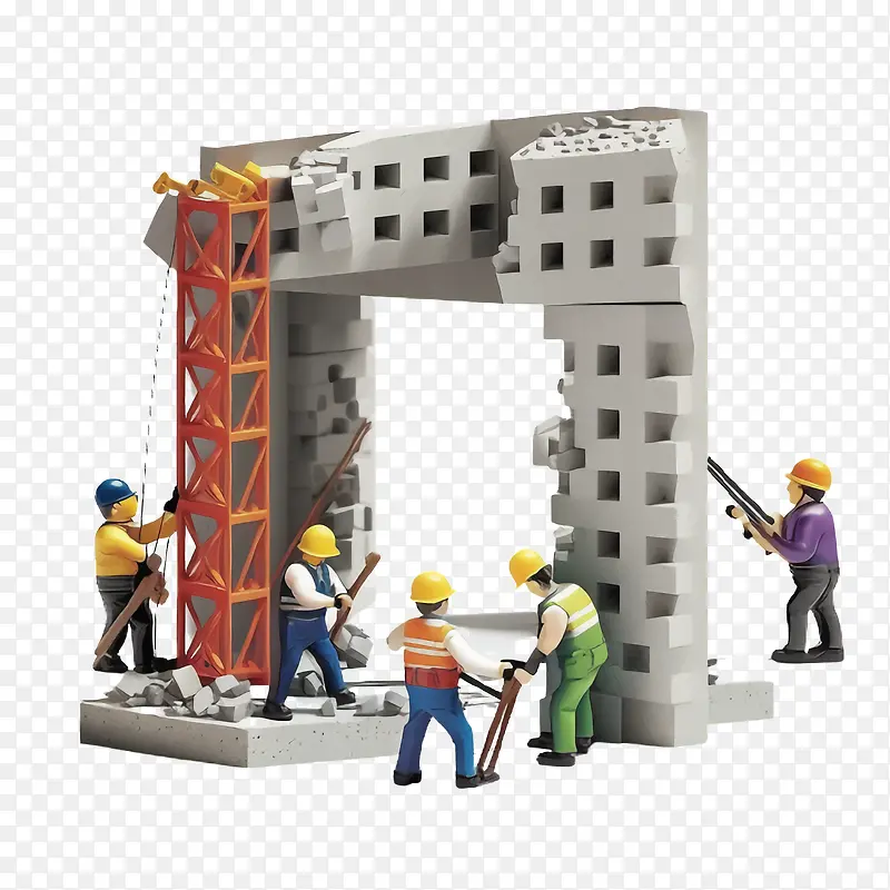 建筑工人-劳动节