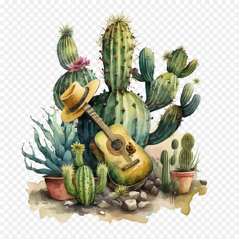 cincodeMayo-cincodeMayo仙人掌弹吉他