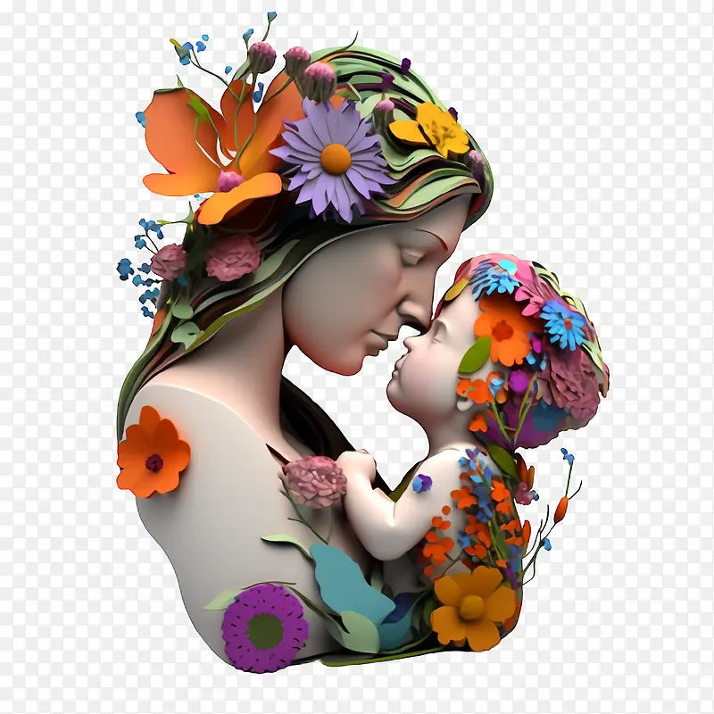 3d母亲-母亲节