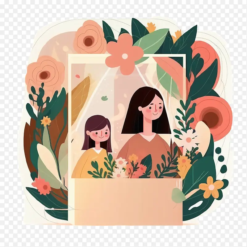 妈妈和孩子——母亲节