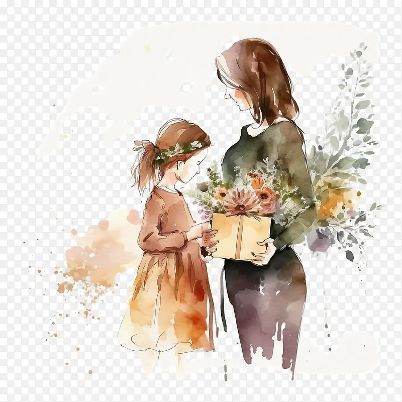 妈妈和孩子——母亲节