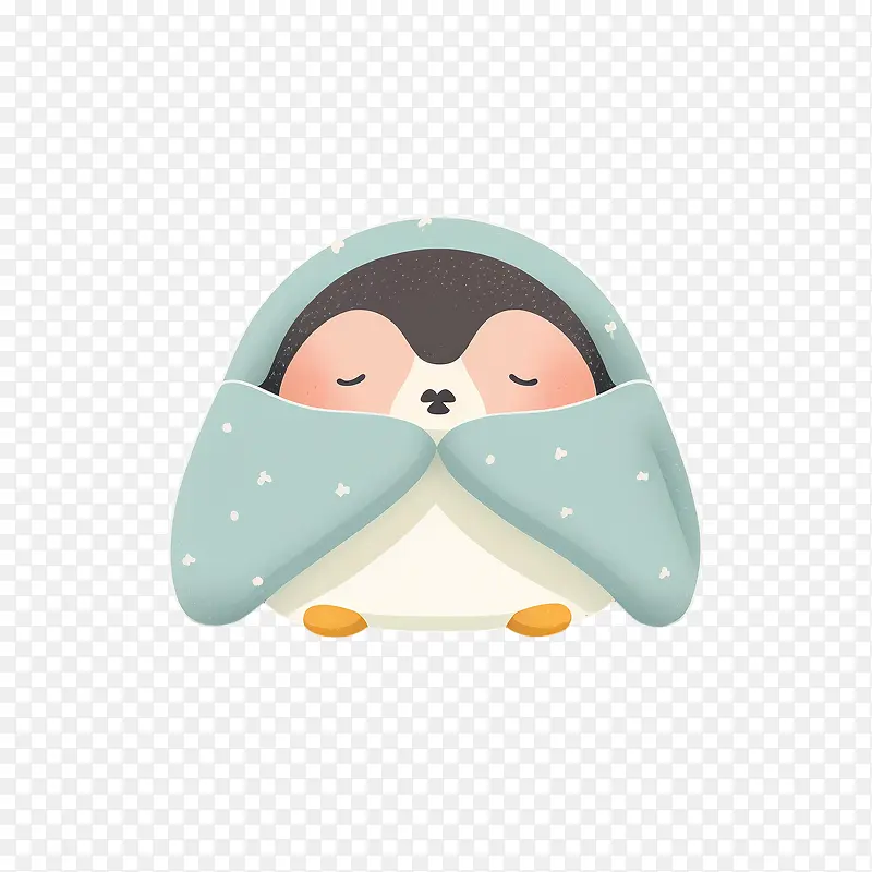可爱的企鹅-可爱的企鹅卡哇伊企鹅小企鹅睡觉的企鹅