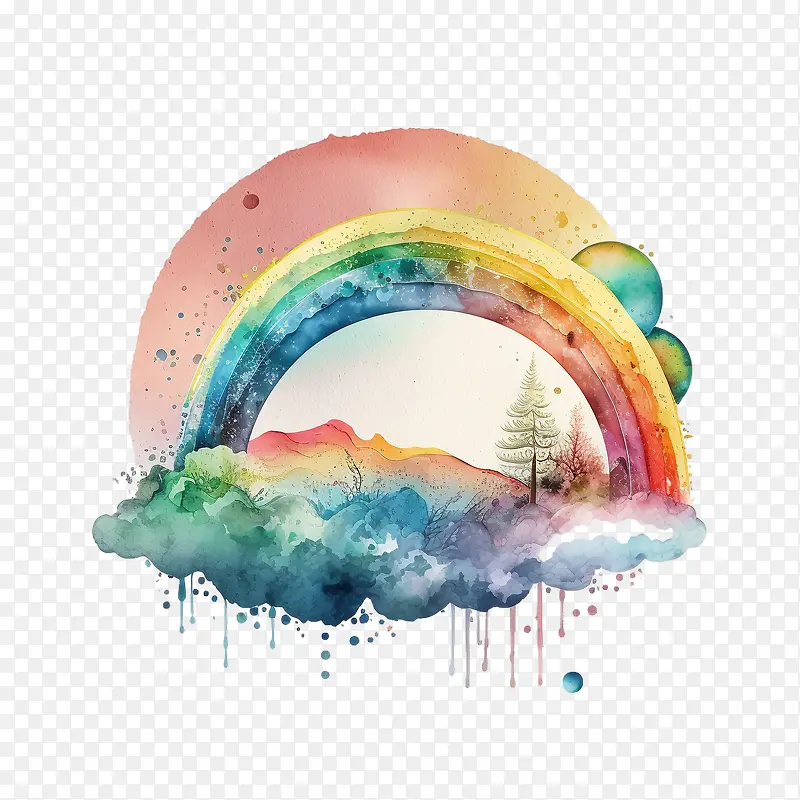 水彩彩虹-水彩彩虹