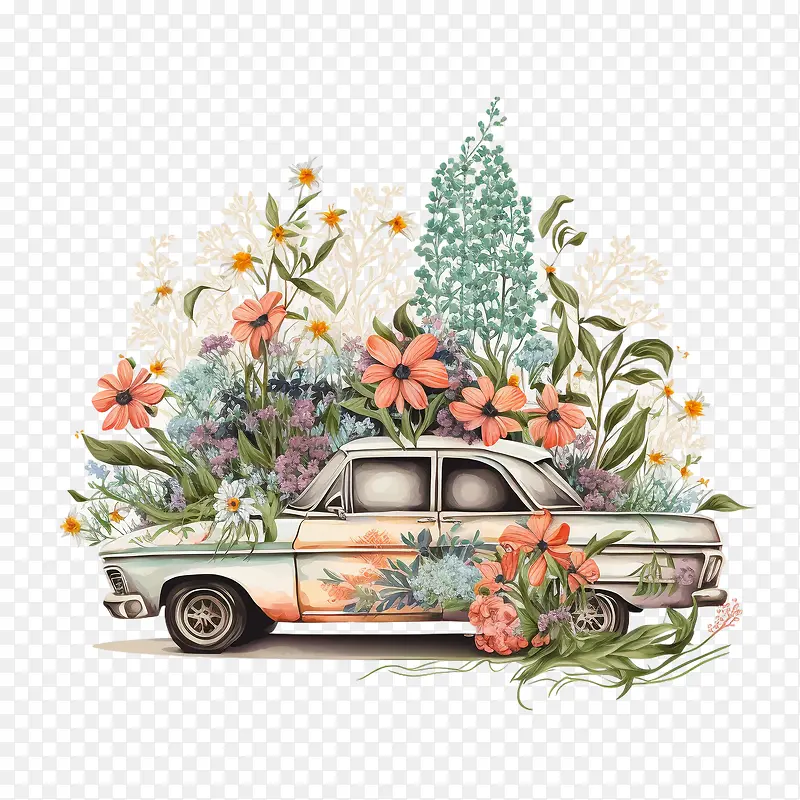 复古车-复古车复古花