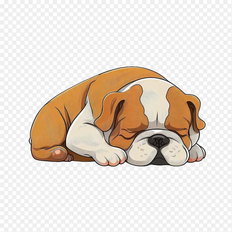 卡通斗牛犬-斗牛犬