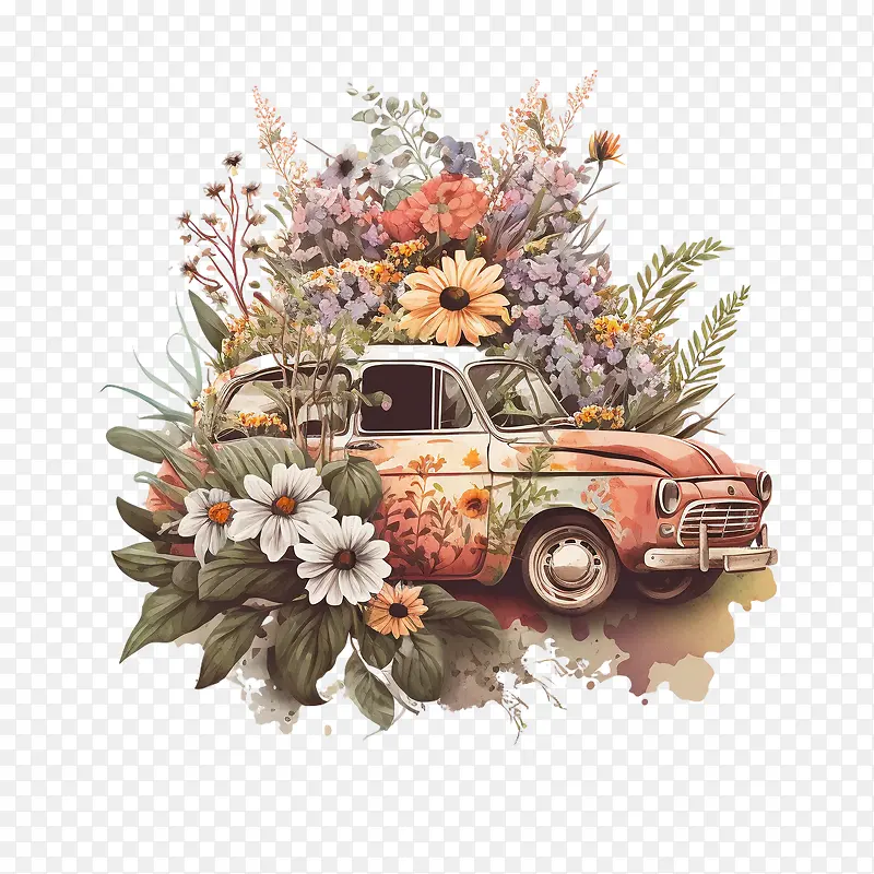 复古车-复古车复古花