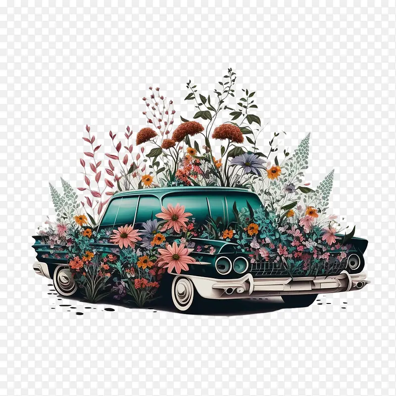 复古车-复古车复古花