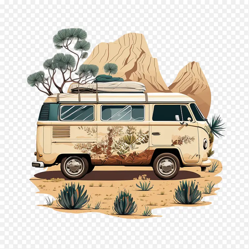 公路旅行-公路旅行面包车