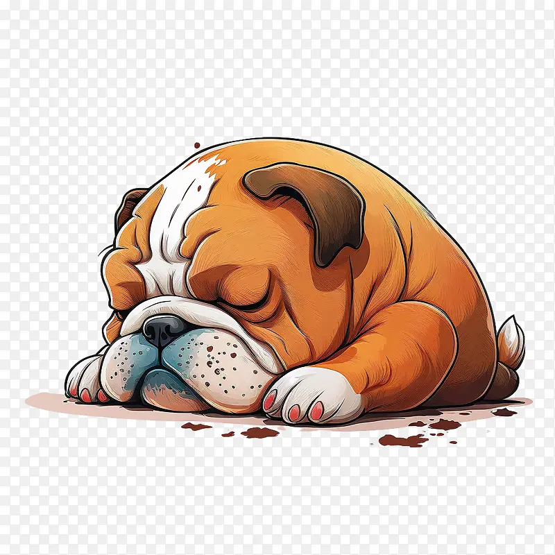 卡通斗牛犬-斗牛犬