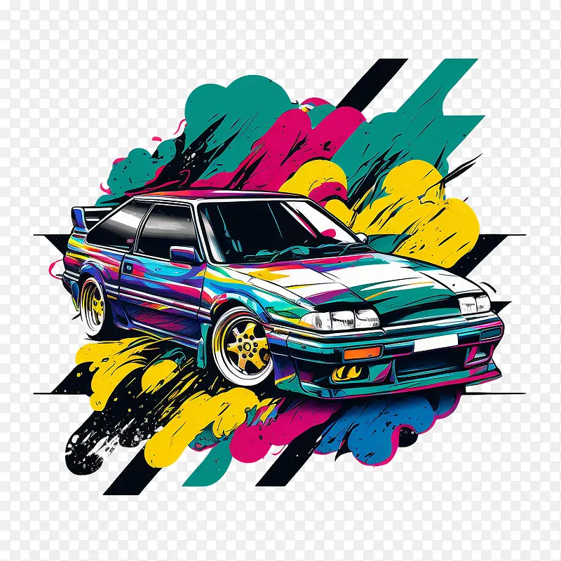 90年代汽车的颜色-90年代汽车的颜色90年代抽象汽车的颜色