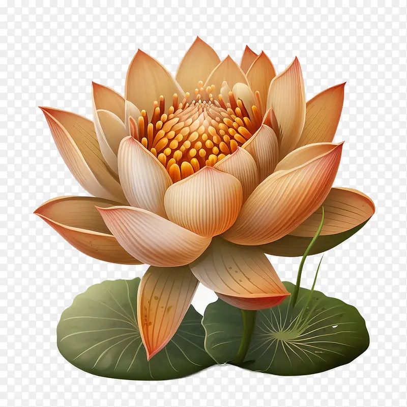 卡通莲花-莲花