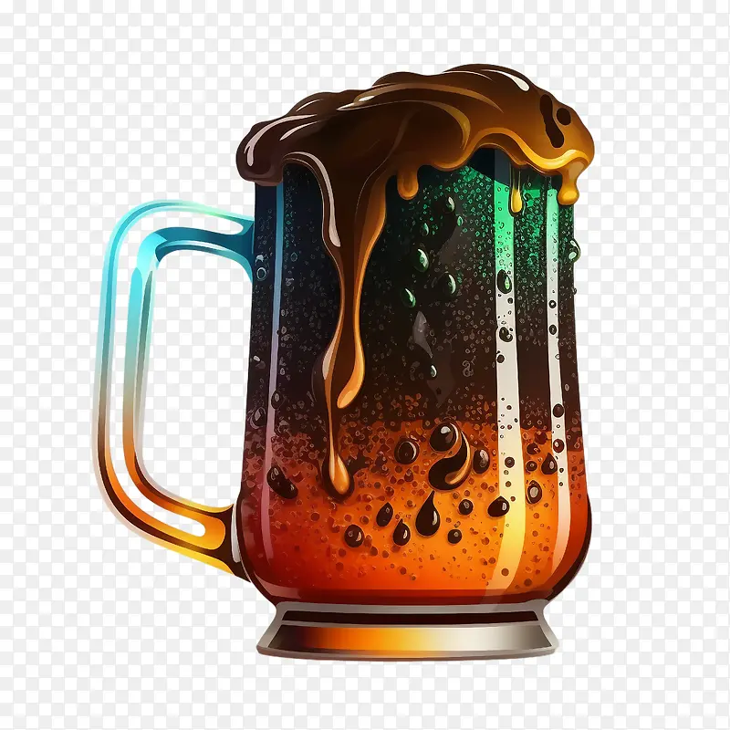啤酒杯-啤酒杯黑啤酒泡沫啤酒90年代啤酒的颜色