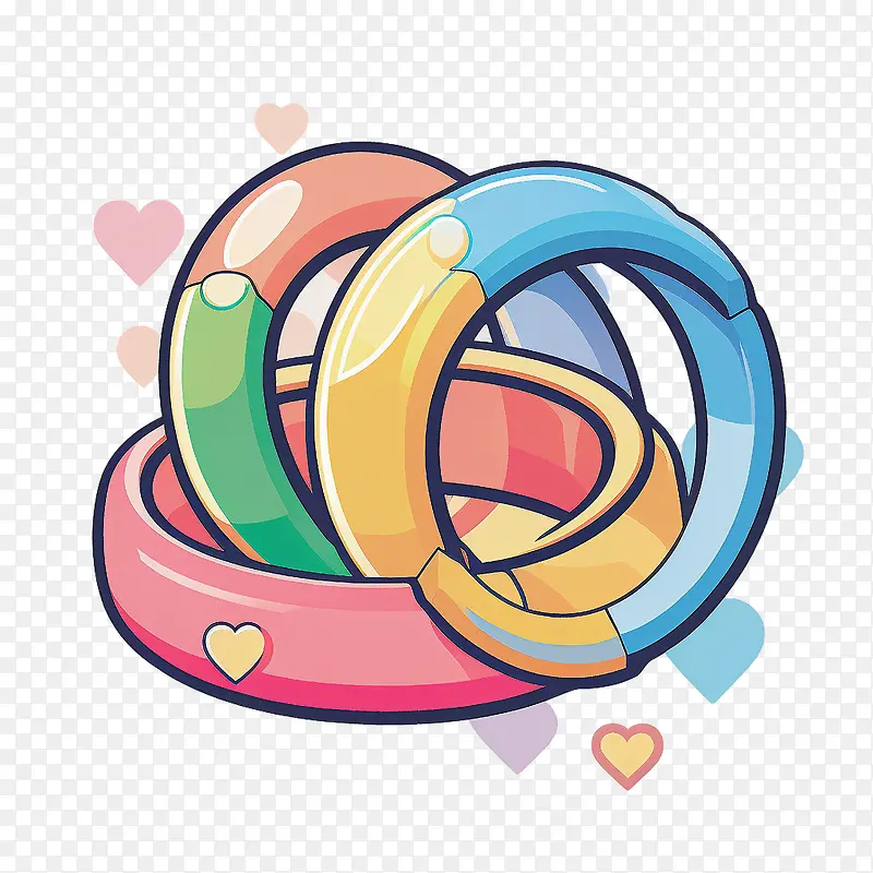可爱的结婚戒指-结婚戒指