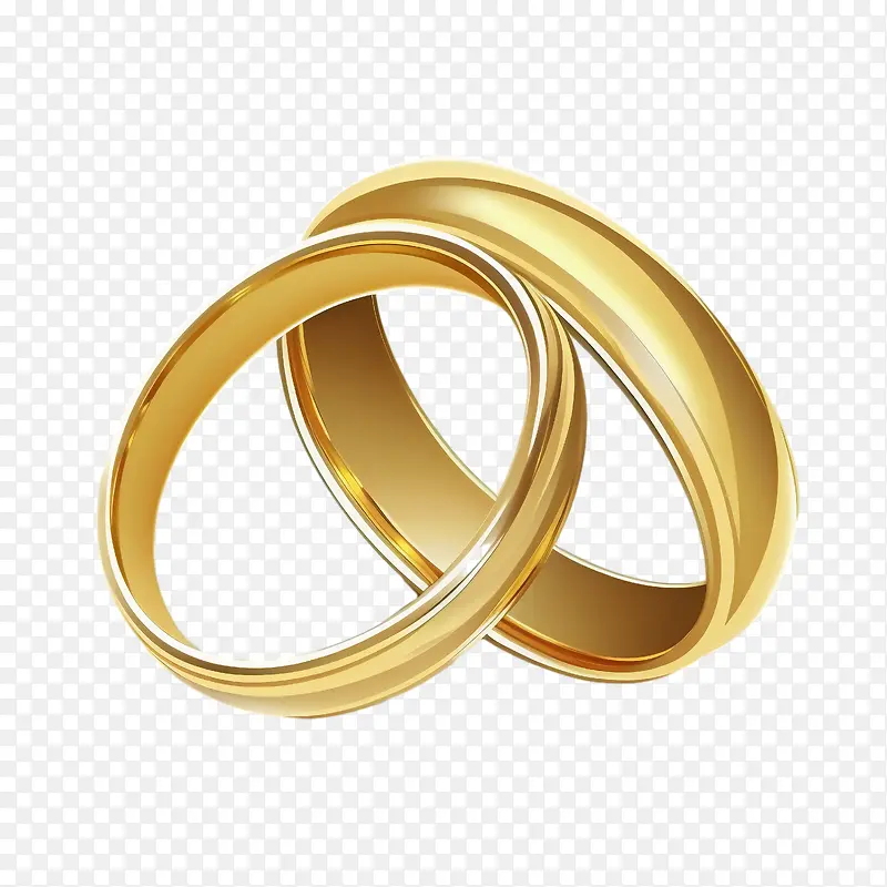 金色结婚戒指-结婚戒指