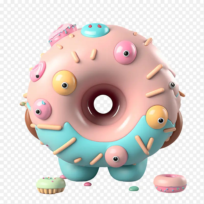 可爱的甜甜圈-甜甜圈
