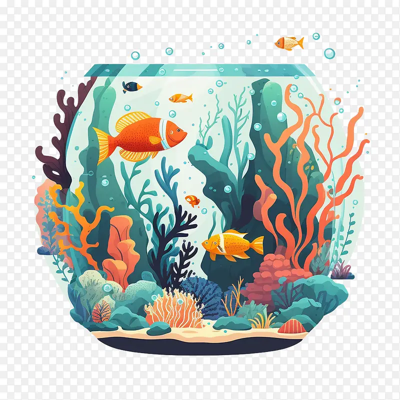 色彩缤纷的鱼-水族馆珊瑚色彩缤纷的鱼