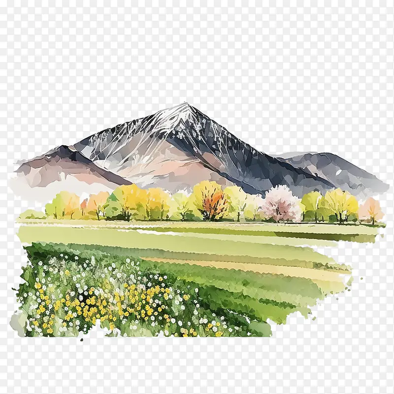 水彩山-水彩山泉山