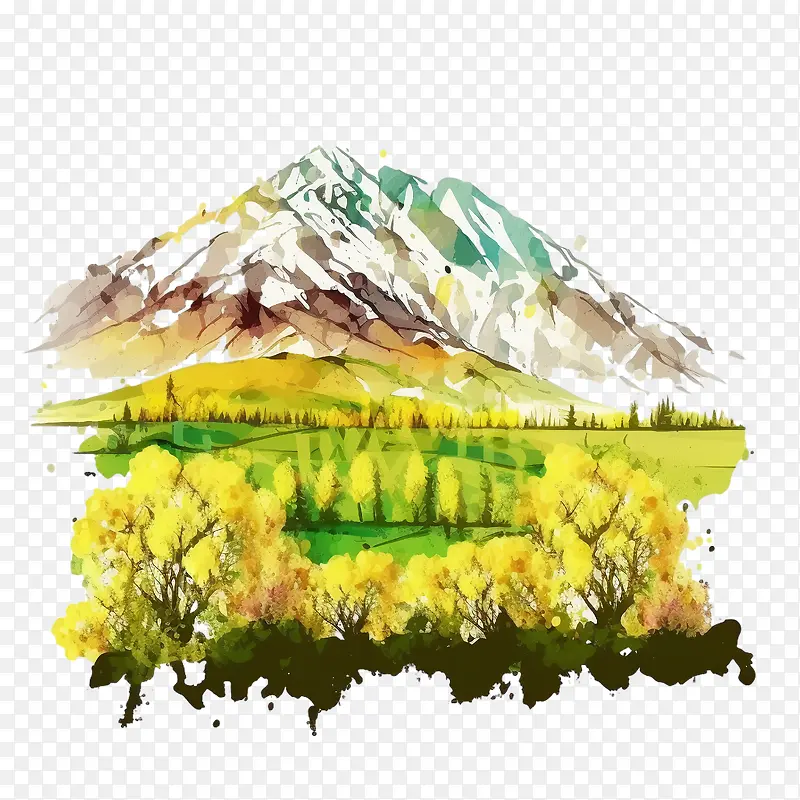 水彩山-水彩山泉山