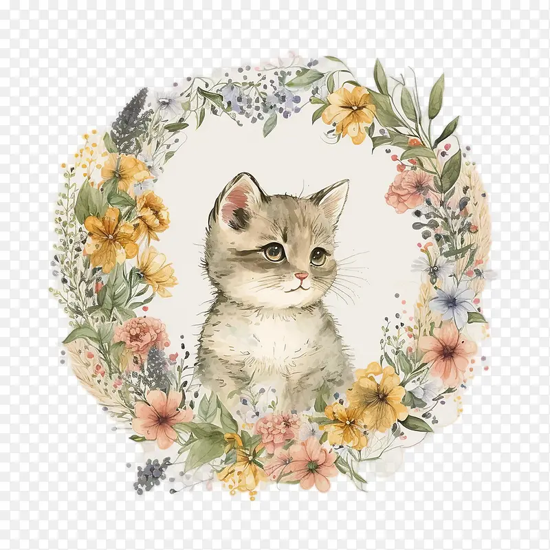 可爱的猫-卡通猫