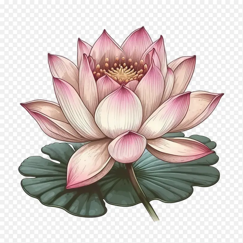 卡通莲花-莲花
