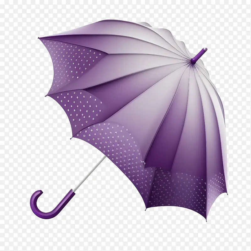 逼真雨伞-逼真雨伞3D雨伞紫罗兰雨伞