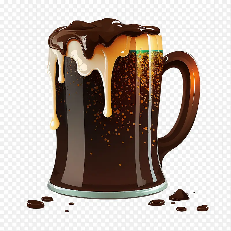 啤酒杯-啤酒杯黑啤酒泡沫啤酒90年代啤酒的颜色