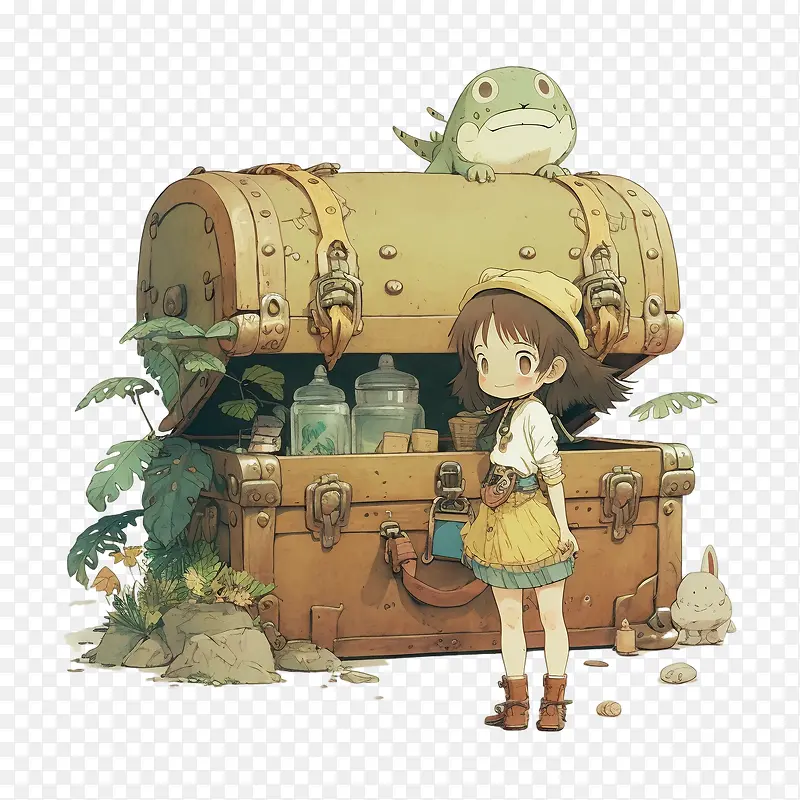 宝箱-宝箱卡通宝箱