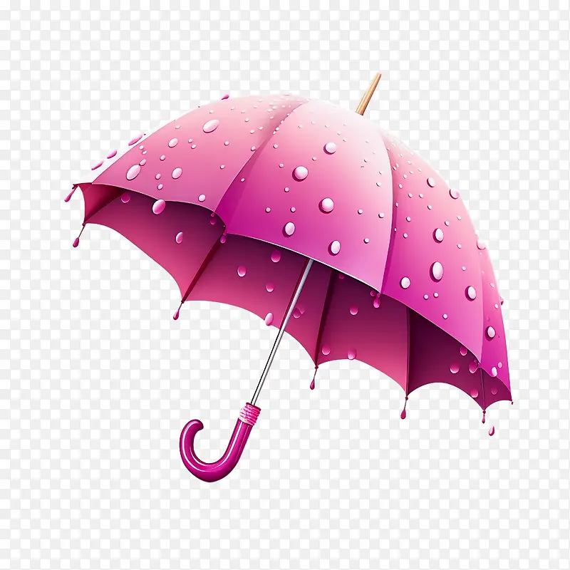 粉色雨伞-粉色雨伞卡通雨伞