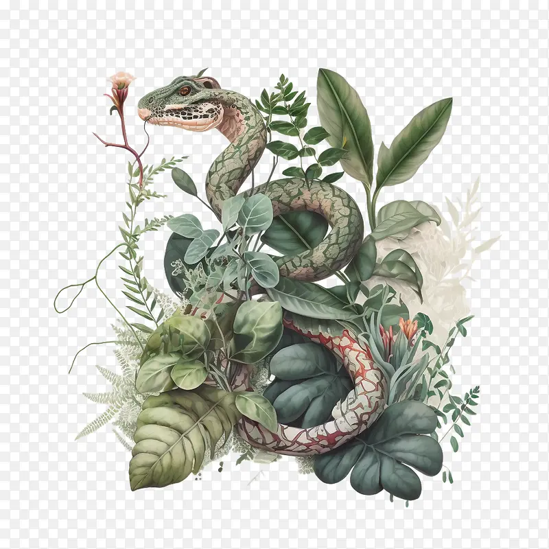 世界蛇日-世界蛇日蛇与植物