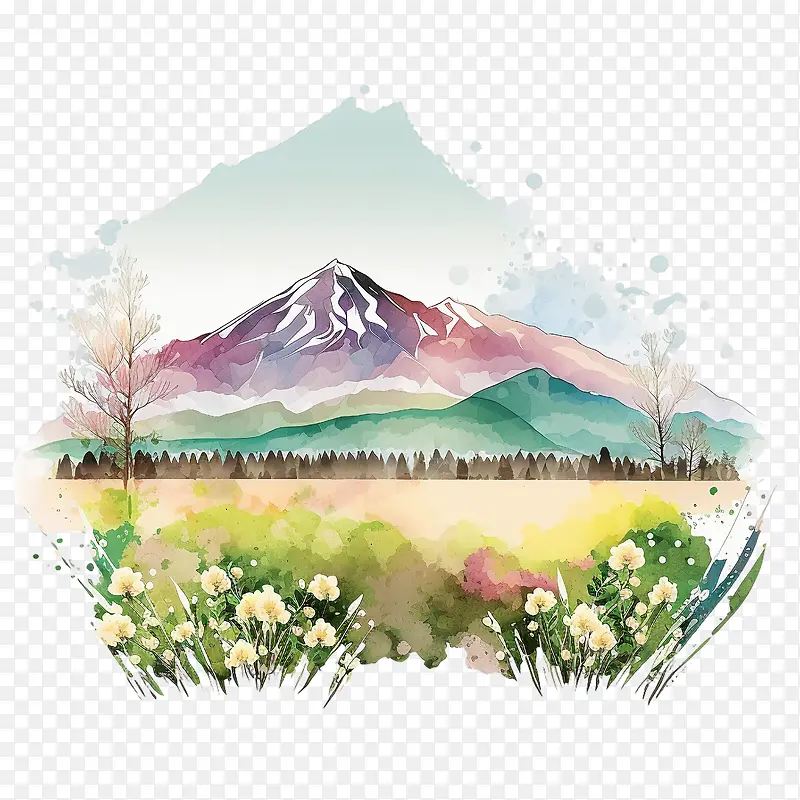 水彩山-水彩山泉山