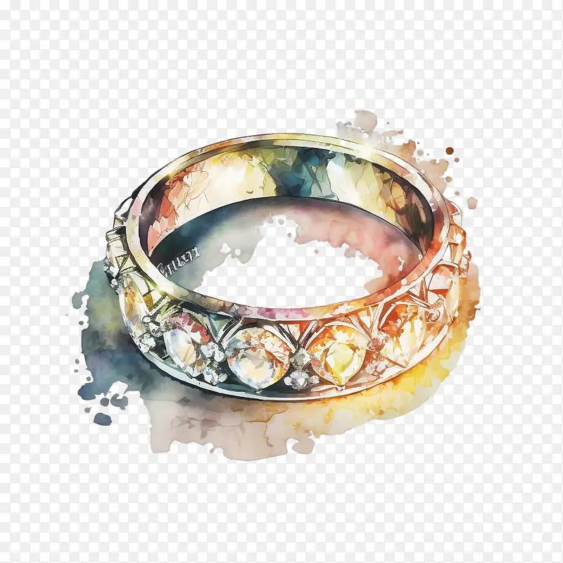 水晶结婚戒指-结婚戒指
