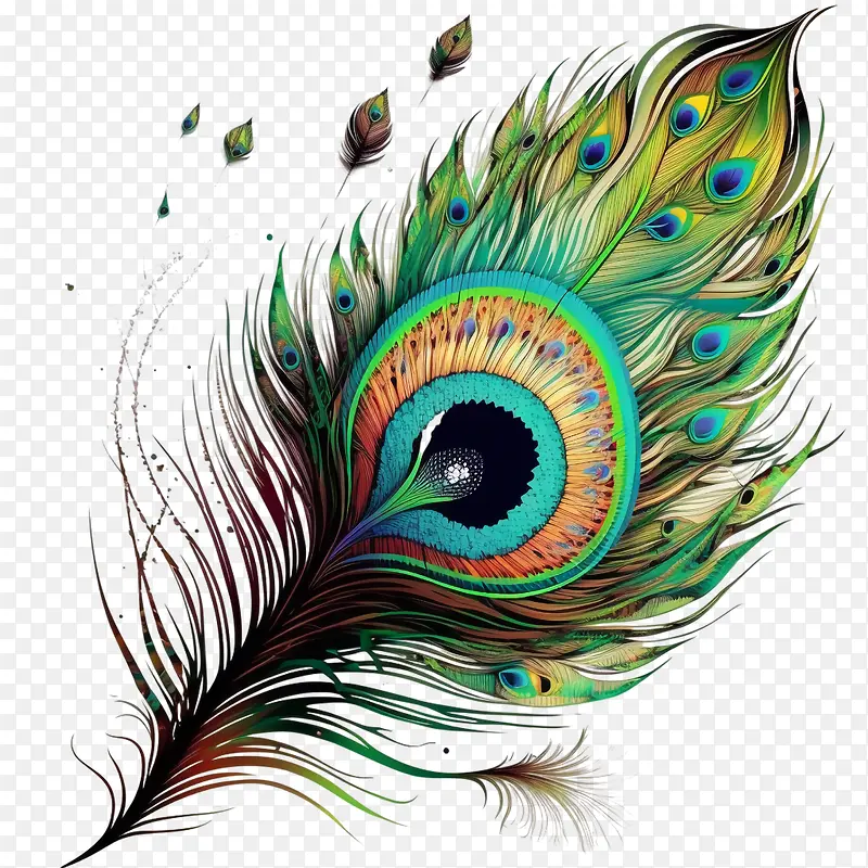 迷幻孔雀羽毛-孔雀羽毛