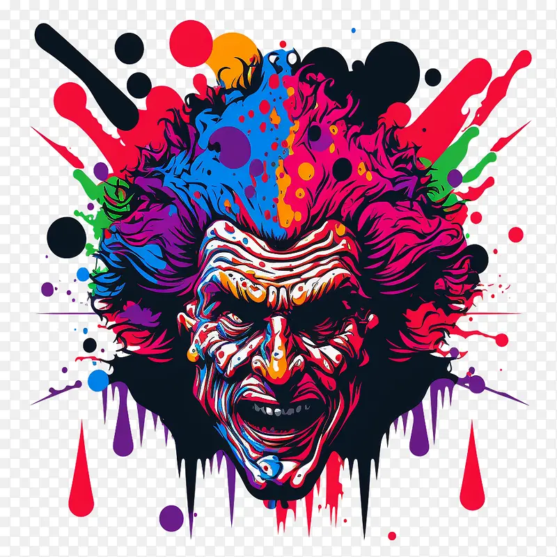 棘手的可怕小丑-棘手的可怕小丑小丑人迷幻小丑人