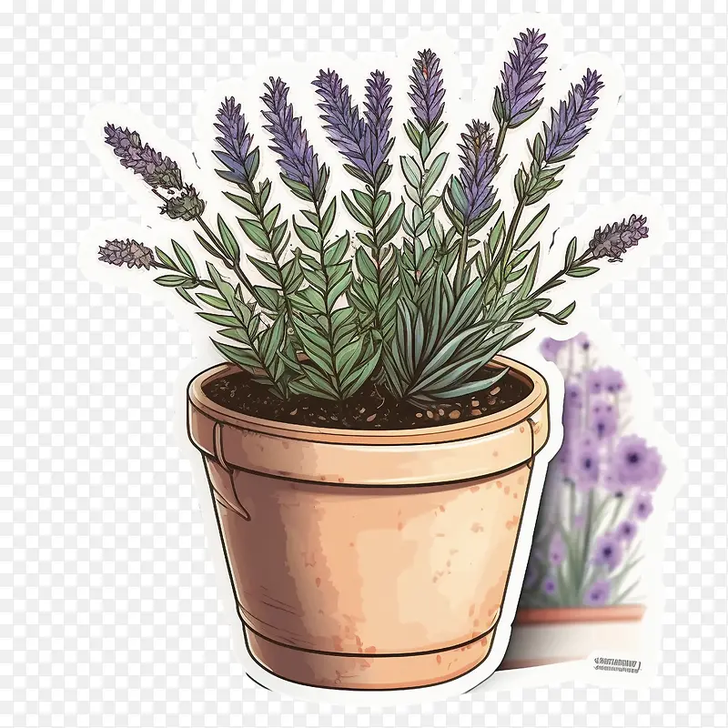 盛开的薰衣草-盛开的薰衣草可爱的薰衣草薰衣草在锅里