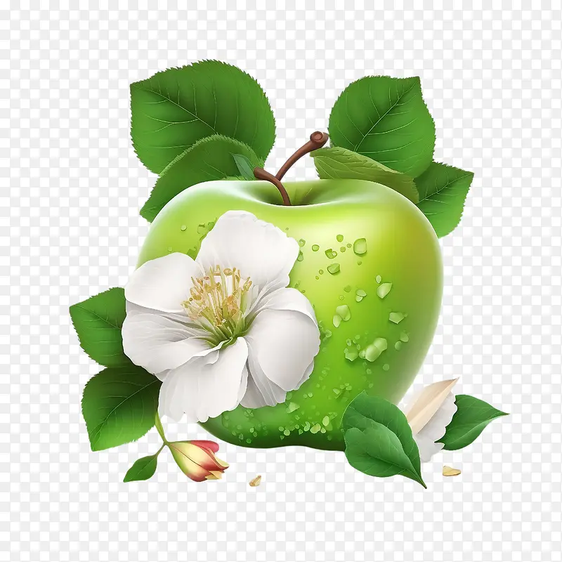 青苹果-青苹果苹果花